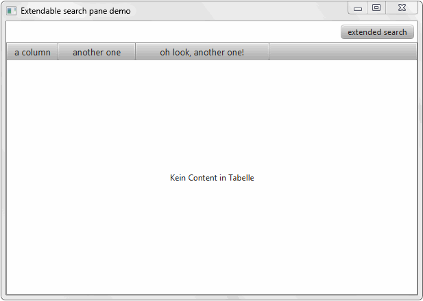 Extendable Search Pane with JavaFX
